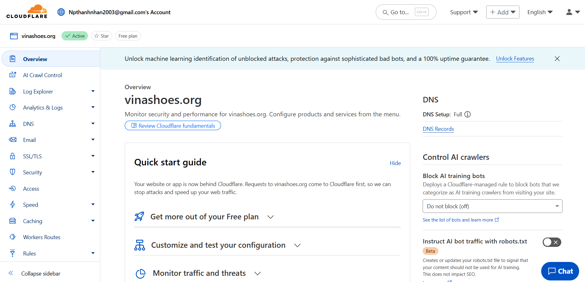 Cloudflare DNS Config Detail