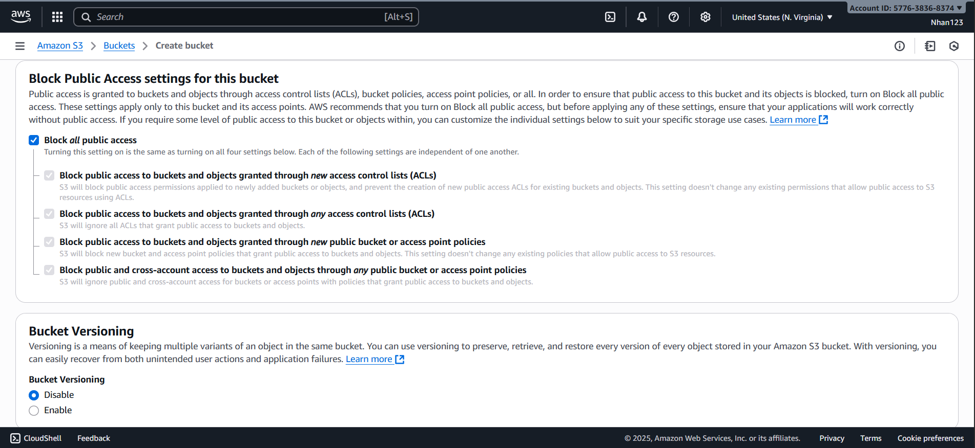 S3 Create Bucket Final