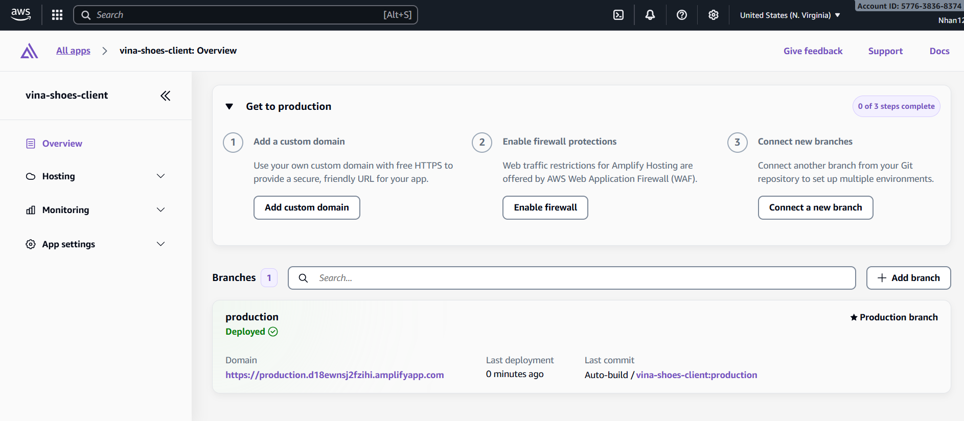 Amplify Deployment Success