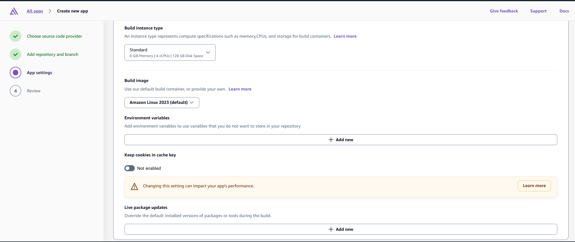 Amplify Environment Variables
