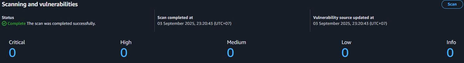 Chi tiết các vulnerabilities được phát hiện Vulnerability Details