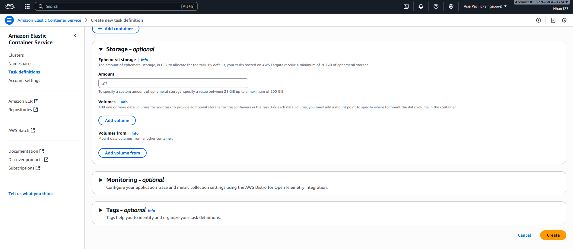 Container Configuration